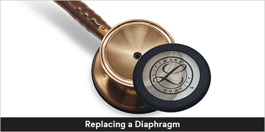 replacing diaphragm of stethoscope
